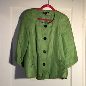 Jones New York lime green jacket